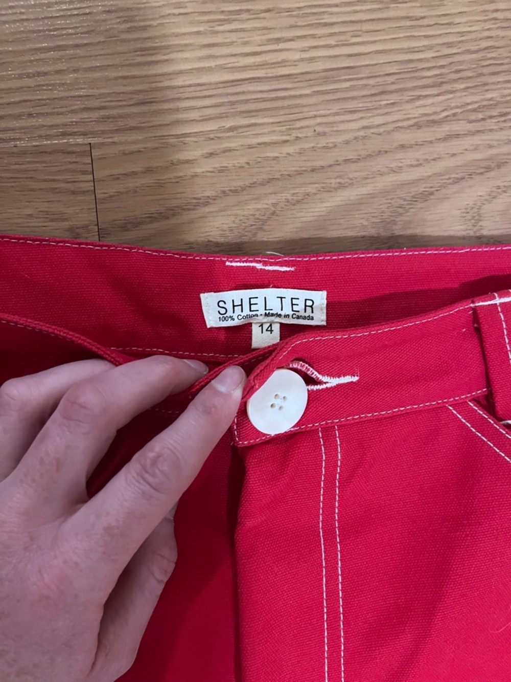 Shelter Women's High-Rise Red Jeans